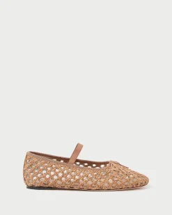 Loeffler Randall Leonie Chocolate Leather Flat| Flats & Loafers