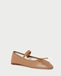 Loeffler Randall Leonie Chocolate Leather Flat| Flats & Loafers