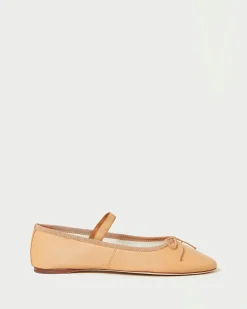 Loeffler Randall Leonie Chocolate Leather Flat| Flats & Loafers