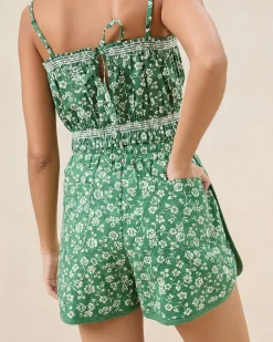 Loeffler Randall Maggie Blue/Cream Cinched Camisole| Tops