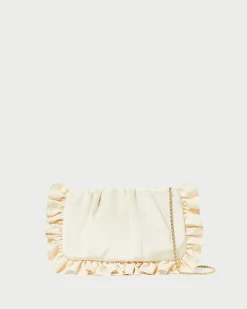 Loeffler Randall Mavis Moiré Ruffle Clutch| Event Essentials|Vacation Shop