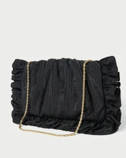 Loeffler Randall Mavis Moiré Ruffle Clutch| Event Essentials|Vacation Shop