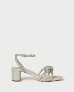 Loeffler Randall Mikel Bow Mid-Heel Sandal| FOR THE BRIDE|Casual Staples