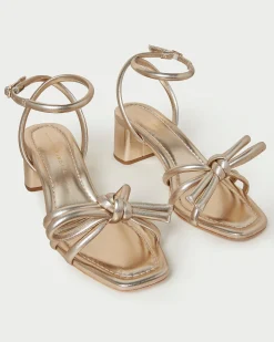 Loeffler Randall Mikel Bow Mid-Heel Sandal| FOR THE BRIDE|Casual Staples