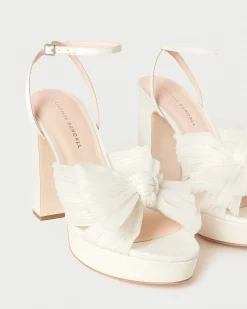 Loeffler Randall Natalia Platform Bow Heel| FOR THE BRIDE|Heeled Sandals