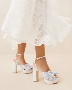 Loeffler Randall Natalia Platform Bow Heel| FOR THE GUESTS|FOR THE BRIDE