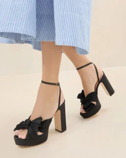 Loeffler Randall Natalia Platform Bow Heel| SOMETHING BLUE|FOR THE BRIDE