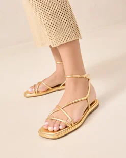 Loeffler Randall Noor Leather Flat Sandal| FOR THE GUESTS|Flat Sandals