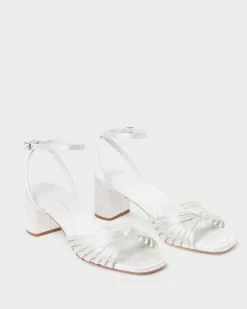 Loeffler Randall Olivia Knot Mid-Heel Sandal| SOMETHING BLUE|FOR THE BRIDE