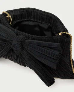 Loeffler Randall Rayne Black Bow Clutch| Clutches