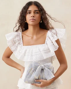 Loeffler Randall Rayne Bow Clutch| FOR THE BRIDE|Clutches