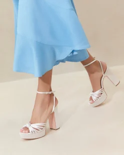 Loeffler Randall Rivka Knot Platform Sandal| SOMETHING BLUE|FOR THE BRIDE