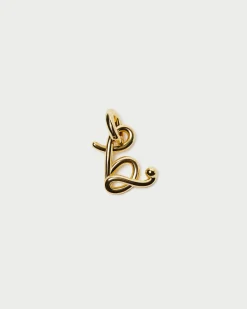 Loeffler Randall Small Gold Letter "D" Charm| Jewelry|Accessories