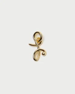 Loeffler Randall Small Gold Letter "J" Charm| Jewelry|Accessories