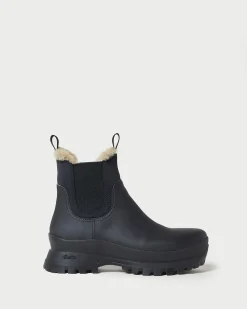 Loeffler Randall Tara Black Shearling-Lined Boot| Boots