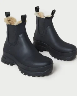 Loeffler Randall Tara Black Shearling-Lined Boot| Boots