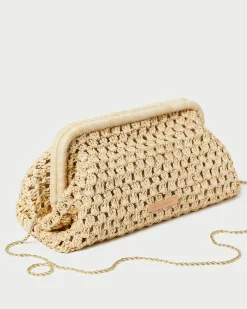 Loeffler Randall Trudie Blue Crochet Frame Clutch| FOR THE GUESTS|FOR THE BRIDE
