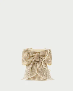 Loeffler Randall Violet Diamanté Bow Crossbody| FOR THE BRIDE|Crossbodies