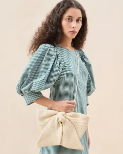 Loeffler Randall Violet Diamanté Bow Crossbody| FOR THE BRIDE|Crossbodies